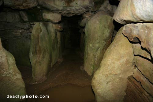 Inside West Kennet Long Barrow