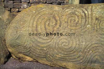 Newgrange, entrance stone detail
