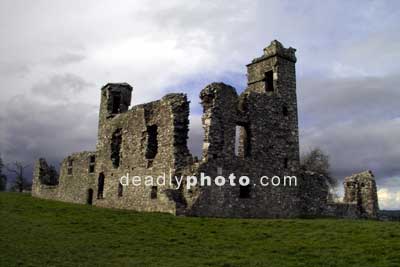 The walls of the ruined monastery at the hill of Slane (2)