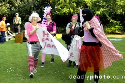 Pink protestors!