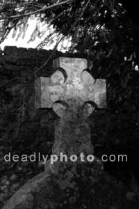 Headstone in the churchyard at Dowth