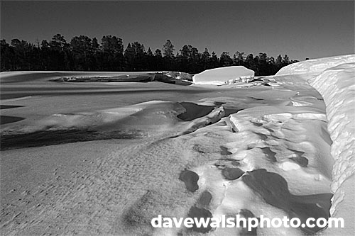 Ice on the river, Inari, Finland