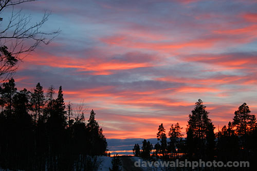 Arctic Sunset, Inari, Lapland, Finland