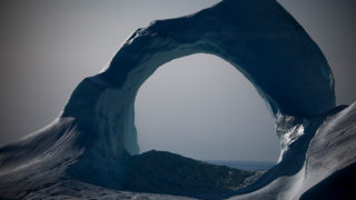 Iceberg arch in Kane Basin