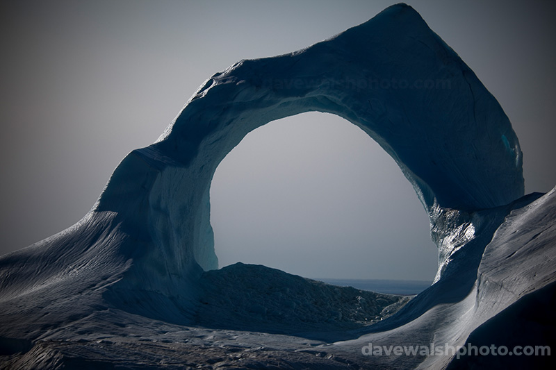 Arctic iceberg arch in Kane Basin, Greenland