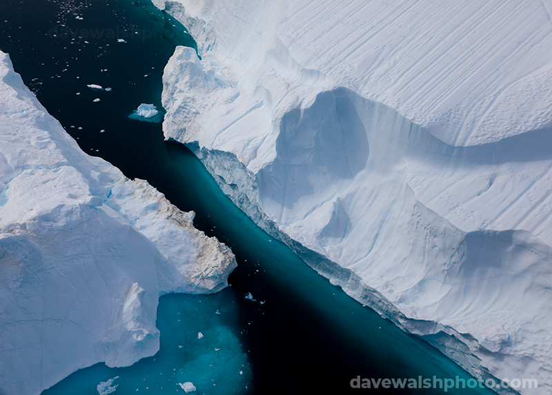 Two icebergs, Sermilik Fjord, Greenland