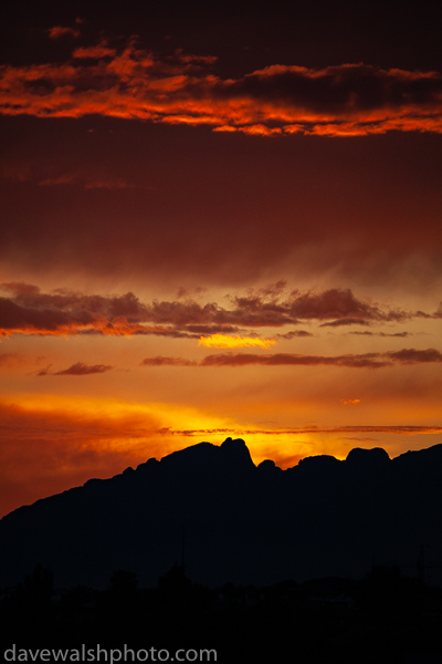 Sunset at Montserrat mountain, Catalonia, Spain