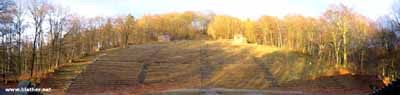 View of the seating in the Nazi Thingstätte at Heiligenberg (click for larger)