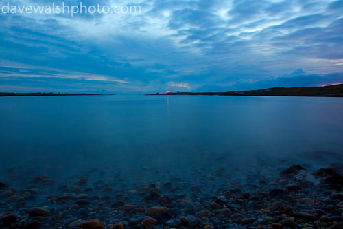 The coast of Ireland, at night, Connemara, Galway